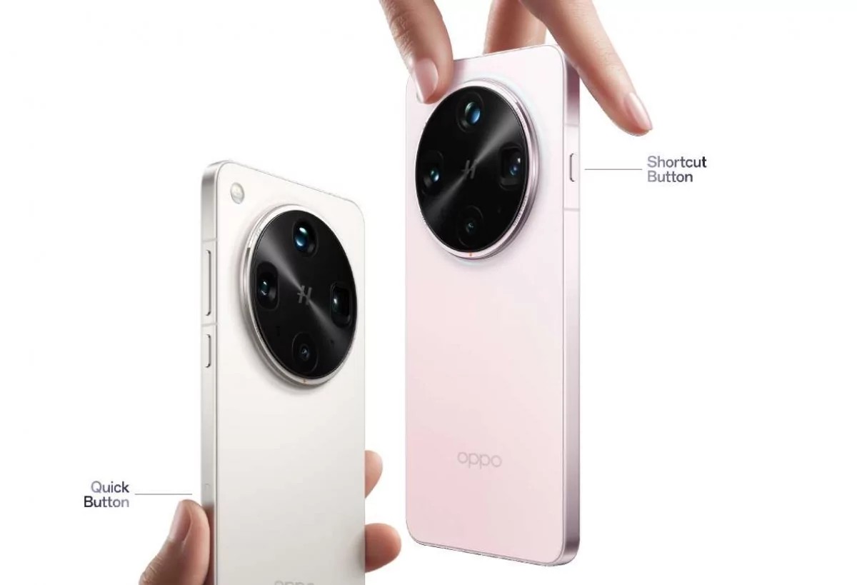 OPPO Find X8 Ultra är utrustad med två nya fysiska snabbåtkomstknappar på övre vänster och nedre höger sida av chassit.