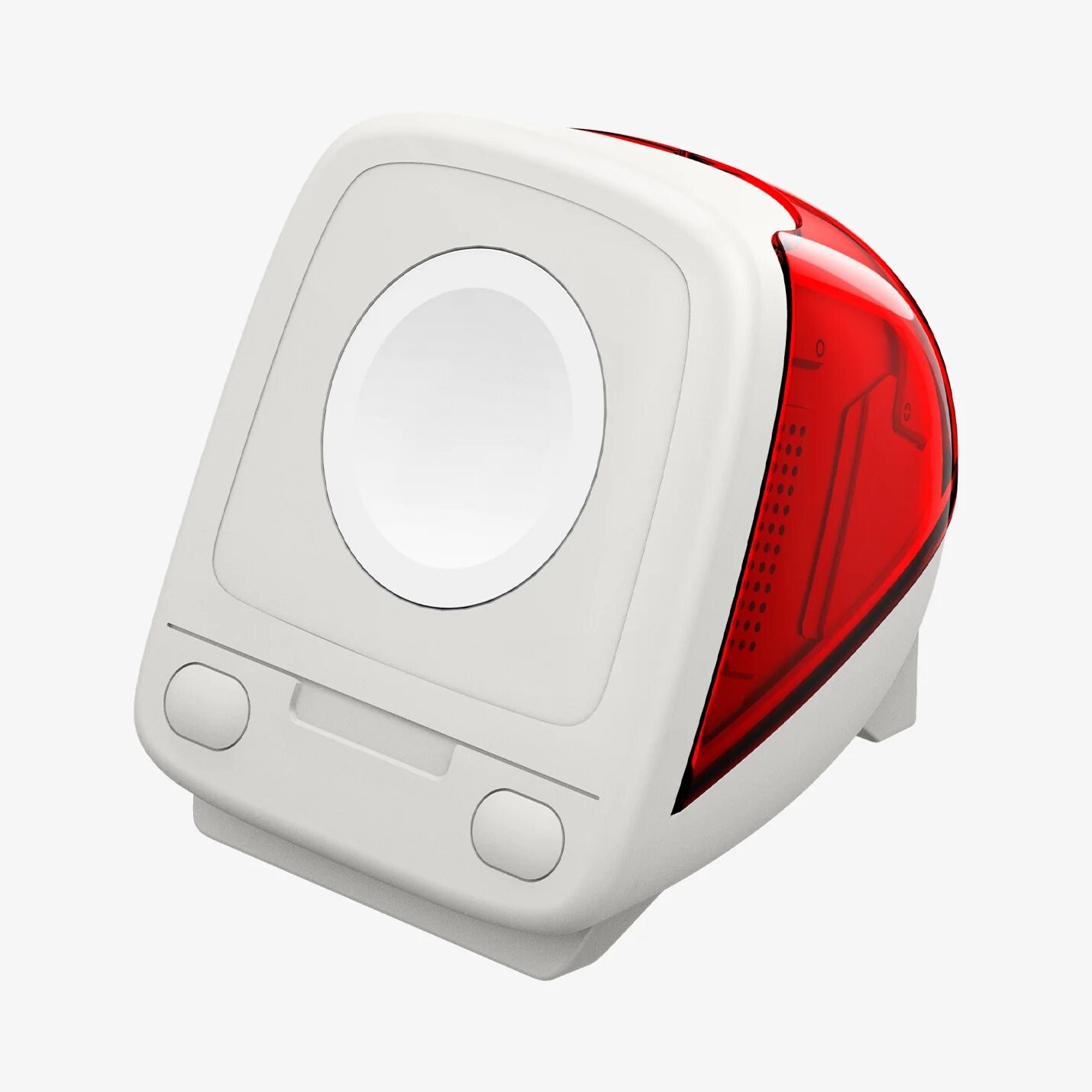 Användare kan välja mellan fyra signaturfärger för iMac G3: Tangerine, Graphite, Ruby och den ikoniska Bondi Blue, som alla Apple-fans känner igen.