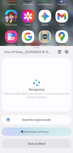 One UI 8 får ny AI-funktion som översätter tal till text i realtid